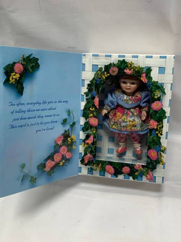 lot 88 image: Marie Osmond Mothers Day 1996 Porcelain 6 Doll $30 Retail