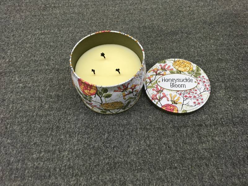Honeysuckle Bloom Luxury Fragranced Soy Candle, Retail $12.99