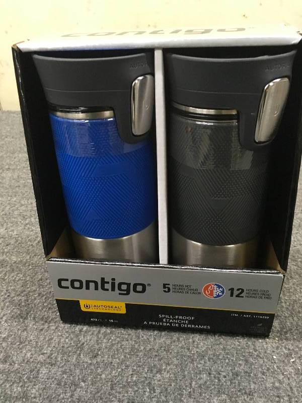 Contigo Thermal Mug 2 Pk, Retail $18.99