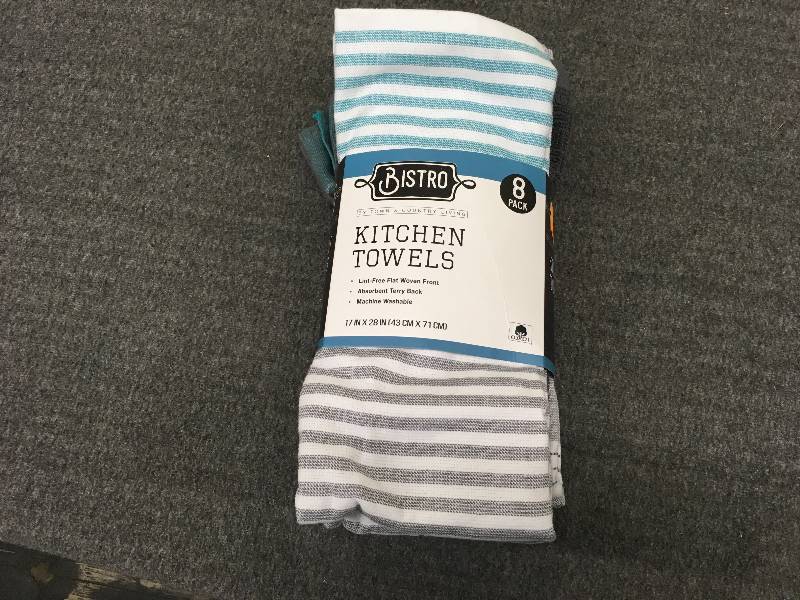 Town & Country Bistro Kitchen Towels 8 Pk, Retail $12.99