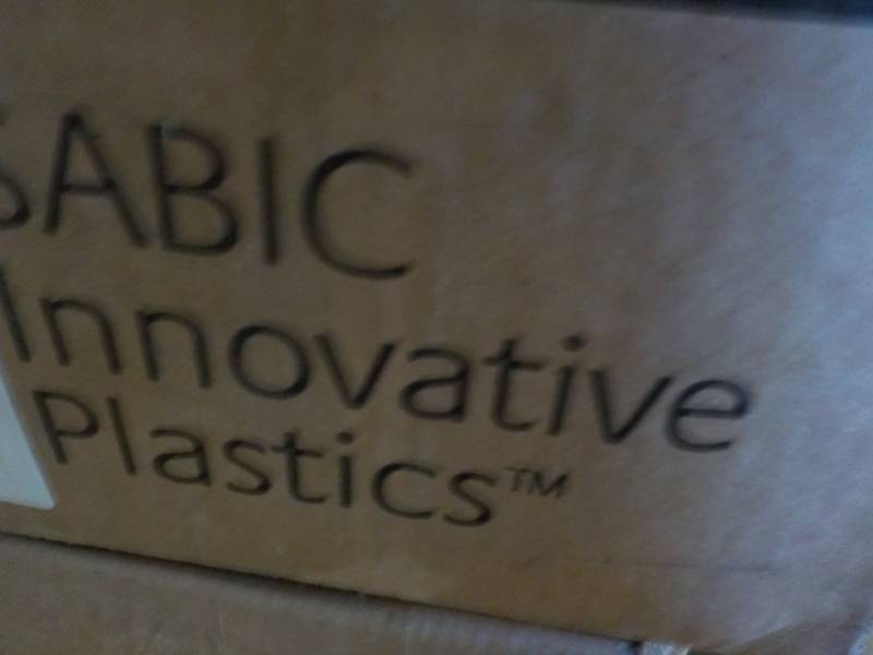 lot 6 image: 55 lbs. Box of Polycarbonates- grad...