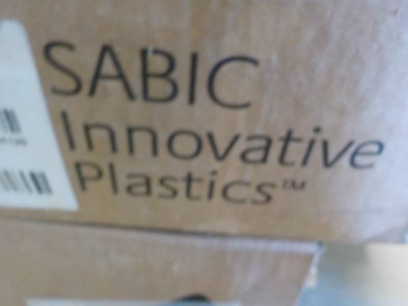 lot 8 image: 55 lbs. Box of Polycarbonates- grad...