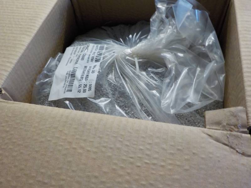 lot 10 image: 55 lbs. Box of Polycarbonates- grad...