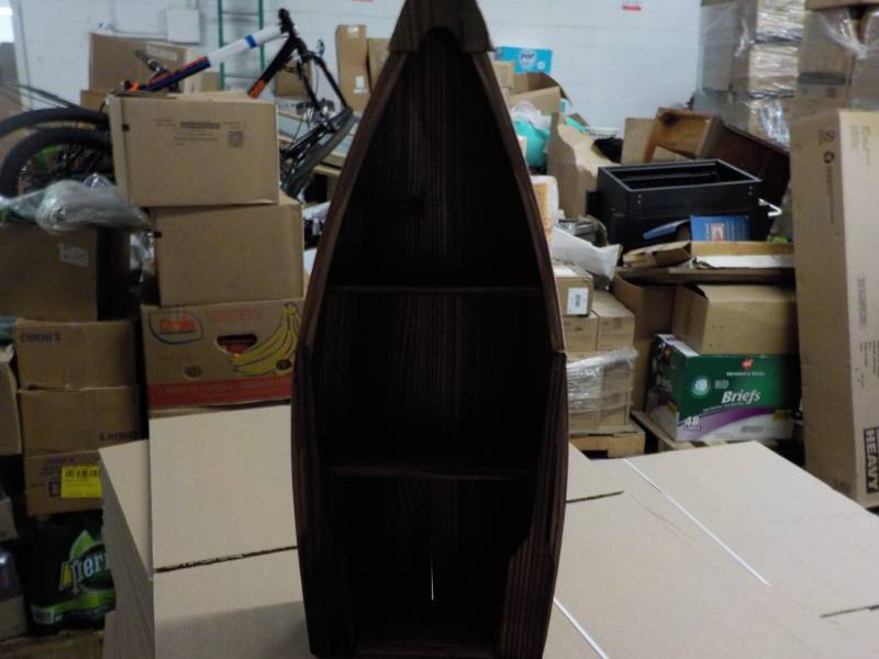 lot 11 image: New Wood Canoe Shelf 25 x 9 x 4...