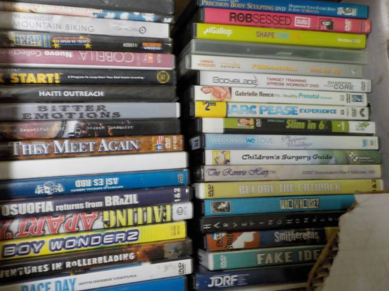 lot 64 image: 2 Boxes of DVDs ...