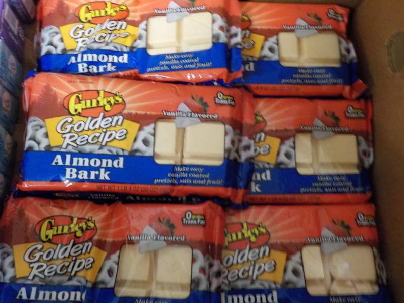 lot 70 image: 6 Packages Gurleys Almond Bark ea...