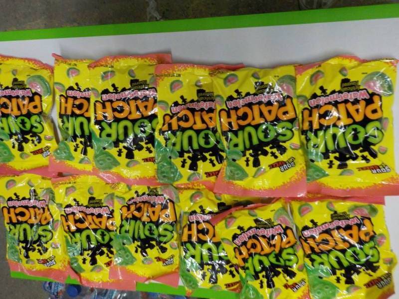 lot 72 image: 12 Bags Sour Patch Watermelon...