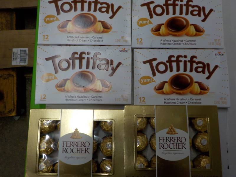 lot 73 image: Toffifay and Ferrero Rocher...