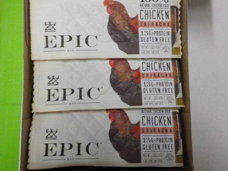 lot 85 image: Box of 12 Epic Chicken Flavored Pro...