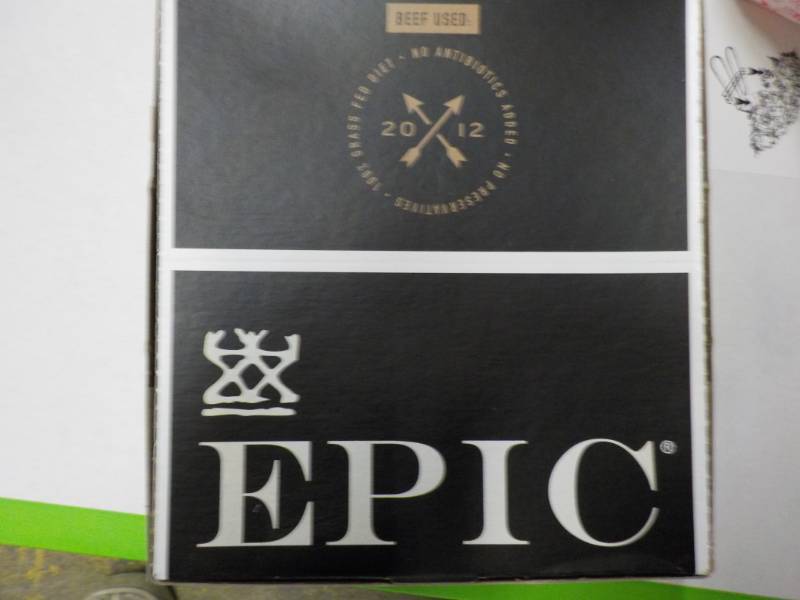 lot 88 image: Box of 12 Epic Beef Flavored Protei...