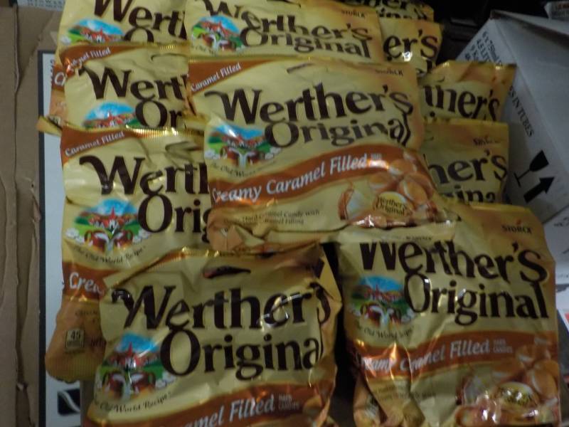 lot 89 image: 12 - 5.5 oz bags Werthers Original...