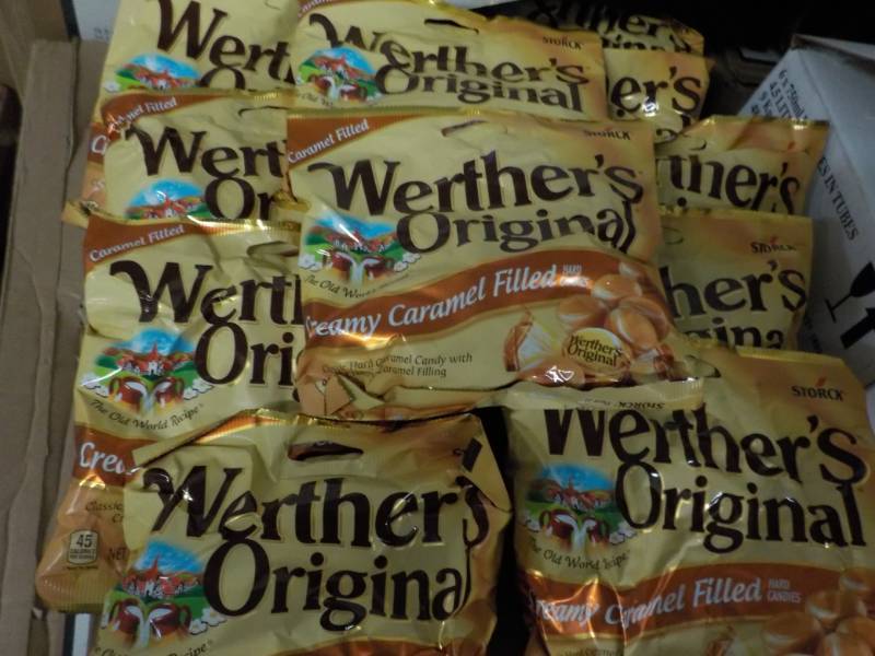 lot 90 image: 12 - 5.5 oz bags Werthers Original...