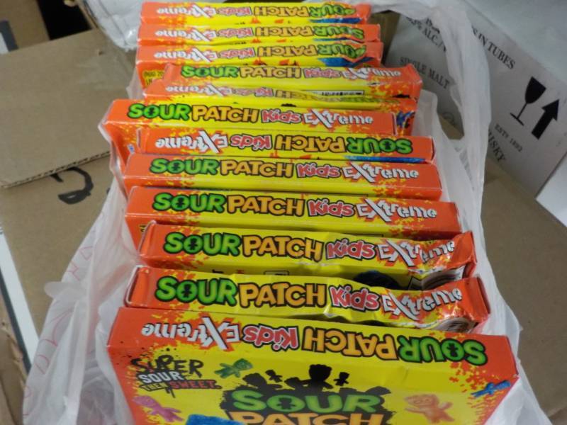 lot 98 image: 12 boxes Sour Patch Extreme...