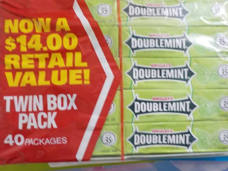 lot 99 image: 40 packages Double Mint Gum...