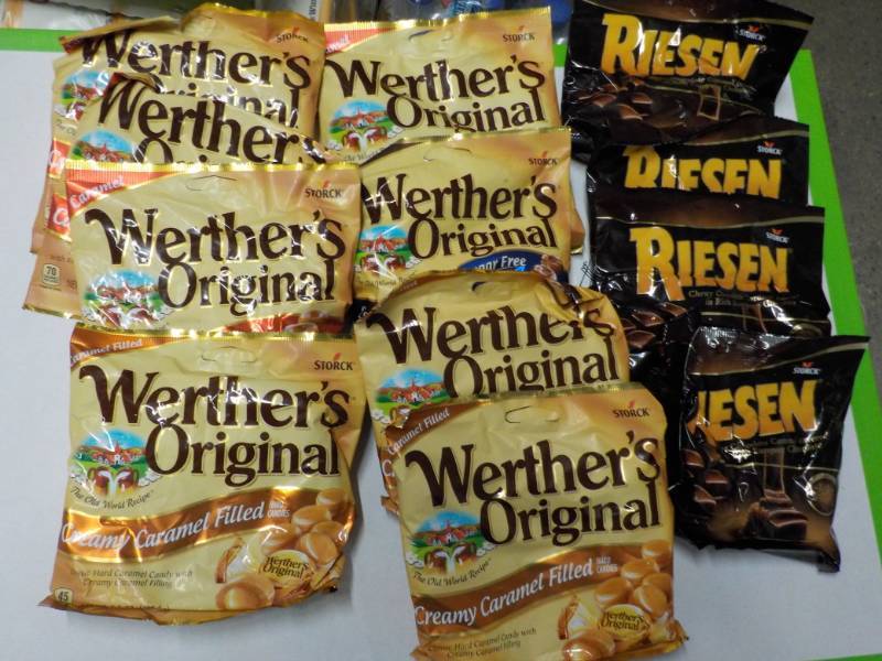 lot 104 image: 8 bags Werthers Originals and 4 ba...