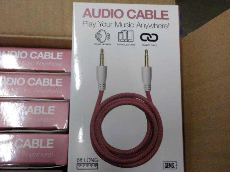 lot 116 image: 2 cases of Gems Audio Cables- Assor...
