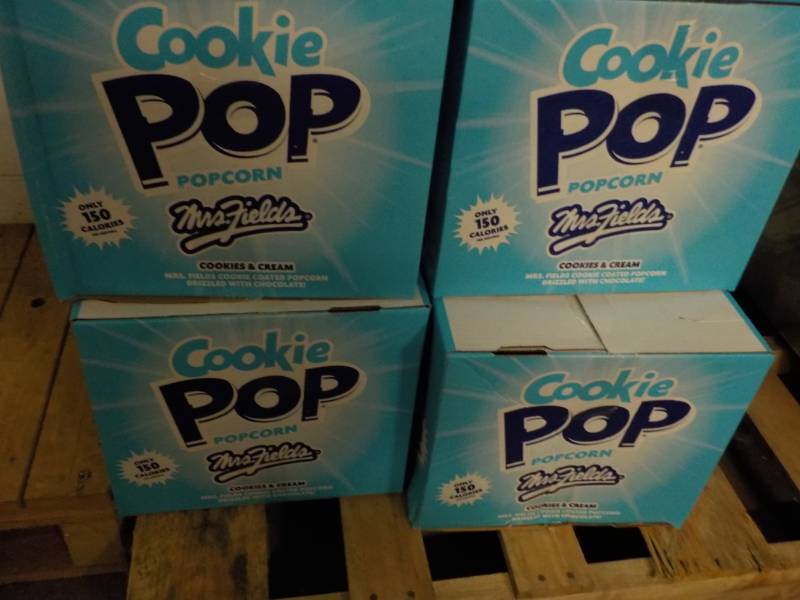 lot 121 image: 4 cases of Mrs. Fields Popcorn...