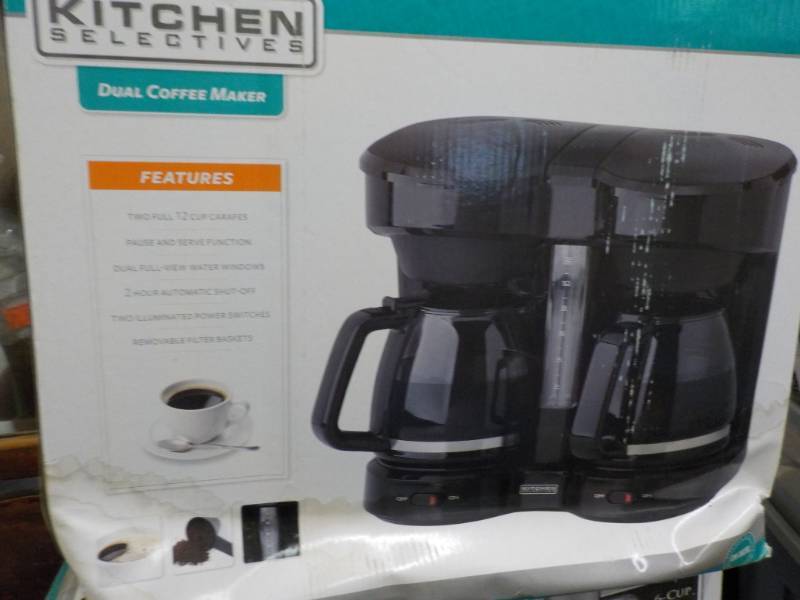 lot 162 image: Dual Coffee Maker and Kenmore Food ...