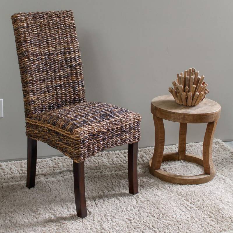 lot 28 image: Louisa Abaca Cushioned Seat Dining ...