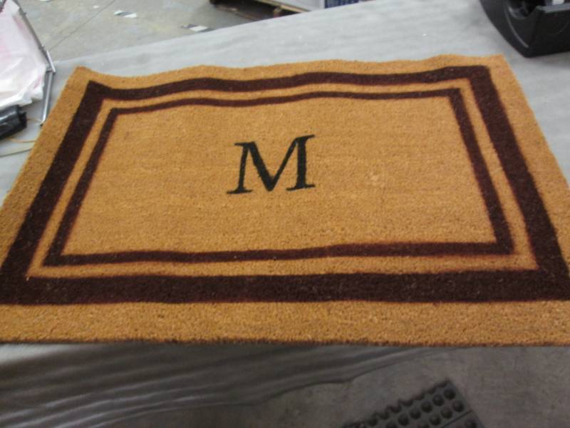 lot 186 image: M Monogrammed Mat...