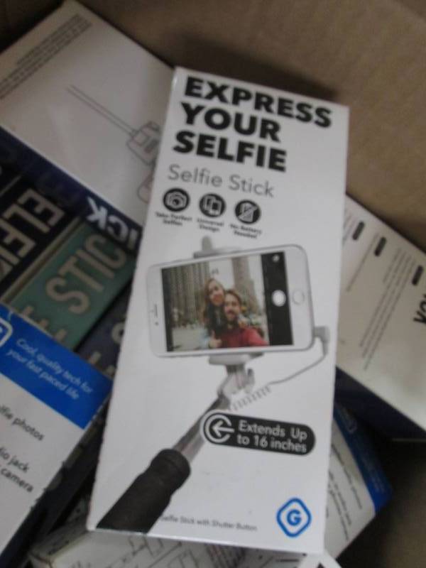 lot 228 image: Box of Selfie Sticks...