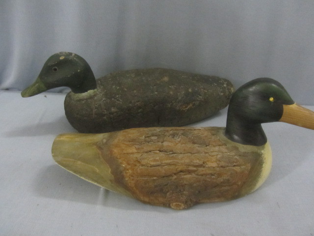 lot 51 image: Cork & Wood Mallard Decoy