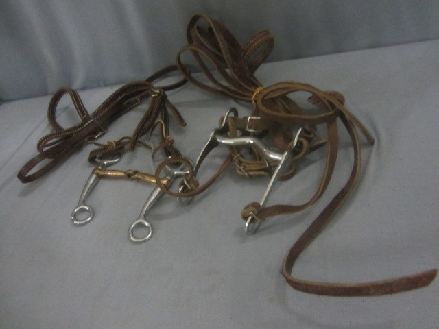 lot 111 image: Leather Bridles, Reins, Bits