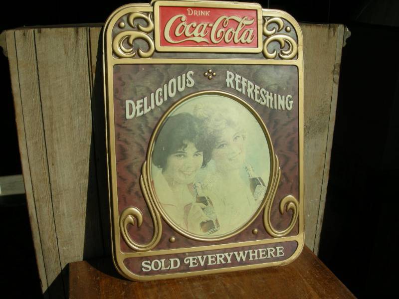 lot 25 image: Vintage Coca-Cola sign