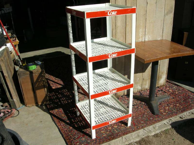 lot 27 image: Vintage Enjoy Coke Display Rack
