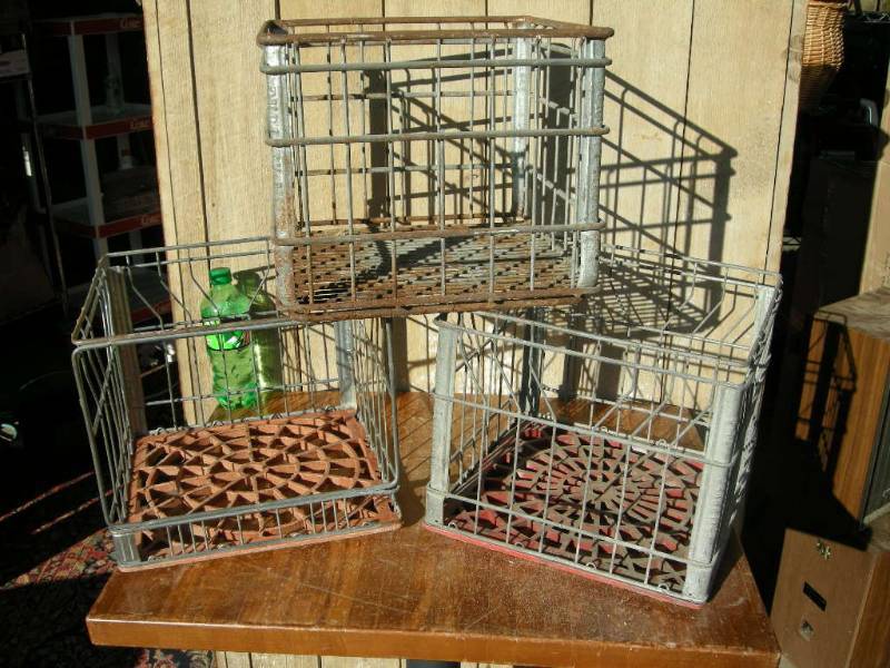 lot 41 image: Vintage Milk Crates