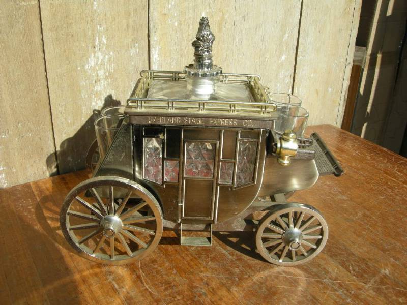 lot 49 image: Vintage Overland Stage Express Co Decanter