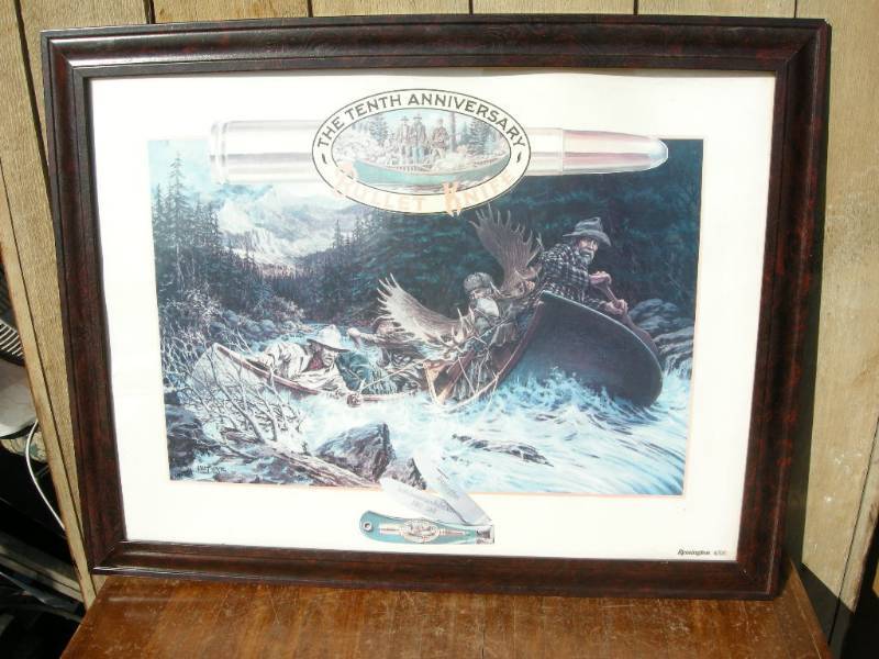 lot 116 image: Remington Bullet Knife Anniversary Outdoors Print