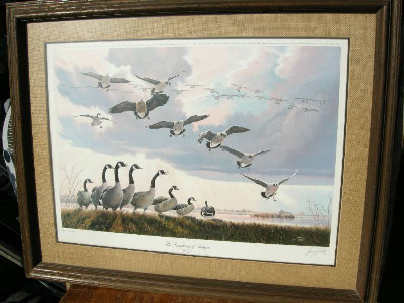 lot 117 image: Larry Toschik The Symphony of Autumn Wildlife Print