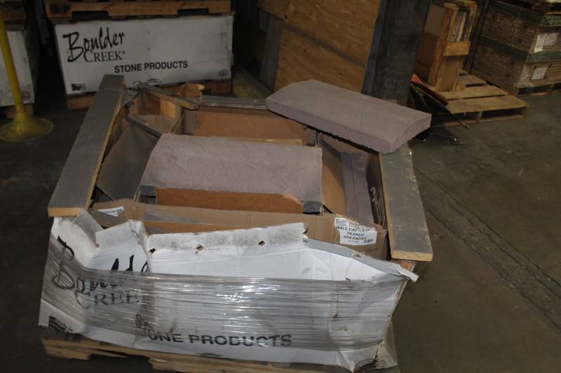 lot 27 image: Lot of (20) Boulder Creek Peaked Wall Cap 12x24x3in.