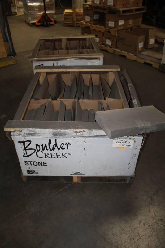 lot 52 image: Lot of (48) Boulder Creek Tivoli Flat Capstone 12x20x3in.