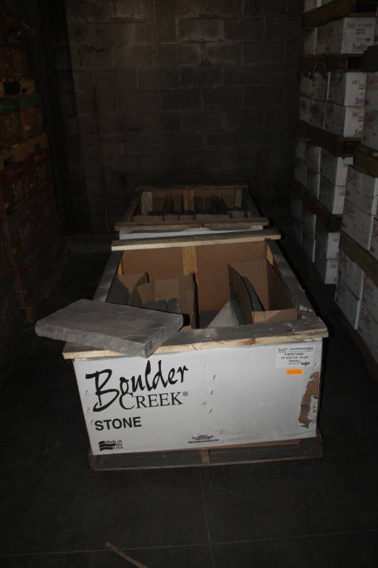 lot 53 image: Lot of (36) Boulder Creek Tivoli Flat Capstone 12x20x3in.