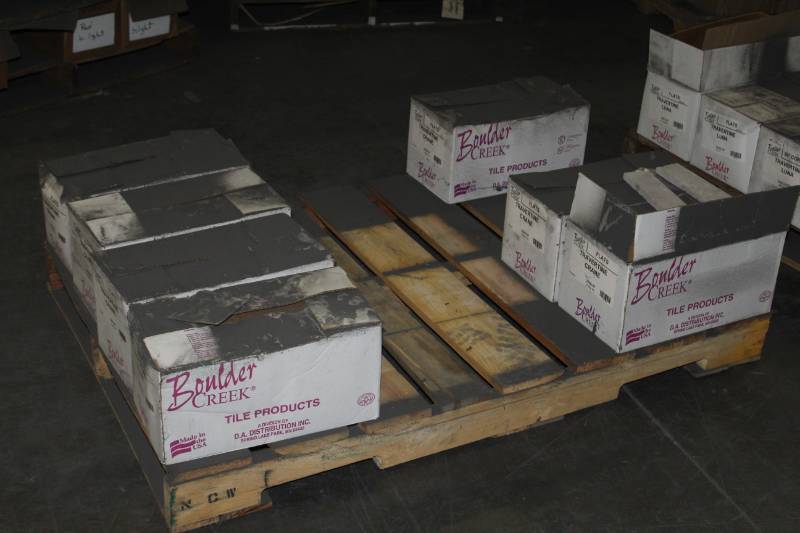 lot 76 image: Lot of (7 Boxes) Boulder Creek Travertine Crane Flats