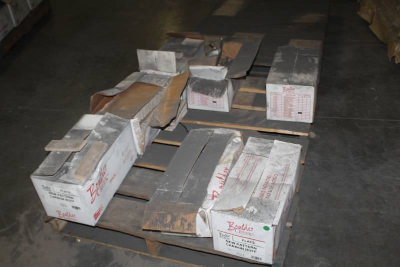 lot 79 image: Lot of (6.5 Boxes) Boulder Creek New Pattern Carbon Buff Flats, Provincial Flats