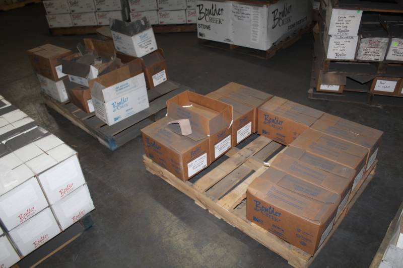 lot 84 image: Lot of (16 Boxes) Boulder Creek Used Patterns Paintables 90 Degree Corners