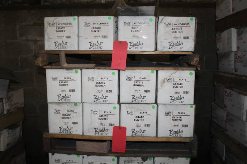 lot 87 image: Lot of (37 Boxes) Boulder Creek Estate Sumter 90 Degree Corners and Flats