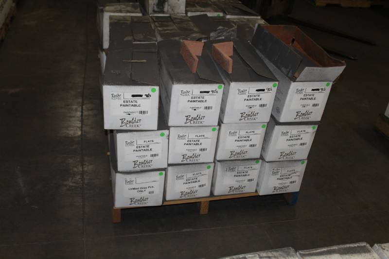 lot 91 image: Lot of (36 Boxes) Boulder Creek Paintables Mix Corners and Flats