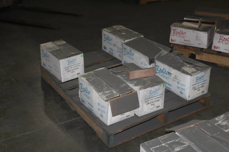 lot 96 image: Lot of (6 Boxes) Boulder Creek Used Pattern Ash 90 Degree Corners