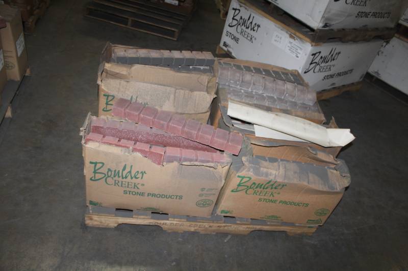 lot 106 image: Lot of (7 Boxes) Boulder Creek Rollock Old World, Rollock Light Gray, Rollock Duval 24x4x2in.