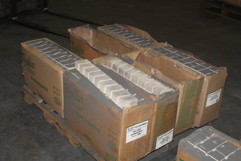 lot 110 image: Lot of (6 Boxes) Boulder Creek Rollock Carbon Buff 24x4x2in.