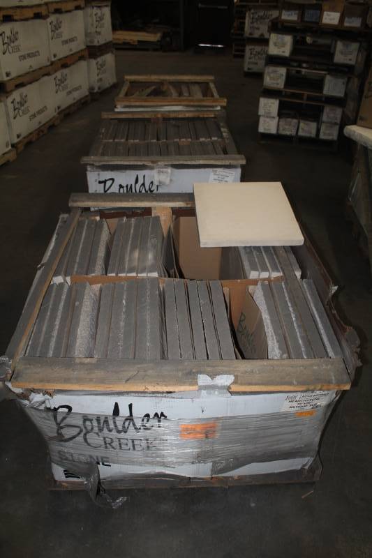 lot 137 image: Lot of (83) Boulder Creek Hearthstone 18x20in. Antique Tan