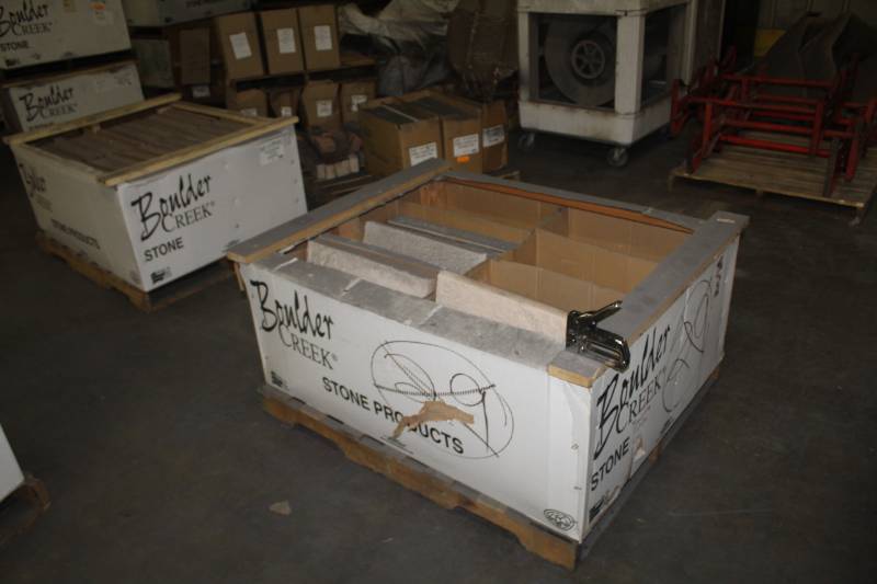 lot 140 image: Lot of (36) Boulder Creek Hearthstone 18x20x2in. Arkansas, Mixed