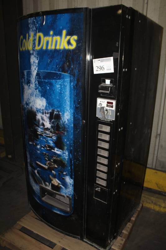 lot 296 image: Cold Drinks 8-Can Vending Machine