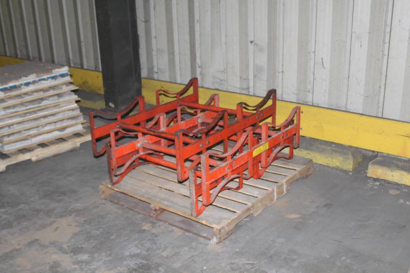 lot 298 image: Lot of (3) 55-Gallon Drum Barrel Stacking Rack