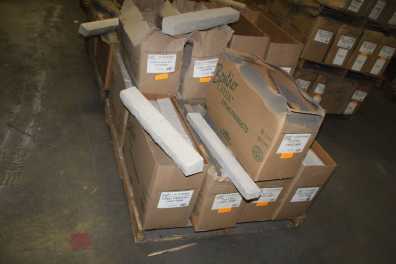 lot 160 image: Lot of (13 Boxes) Boulder Creek Chisel Faced Sill, Flat Sill