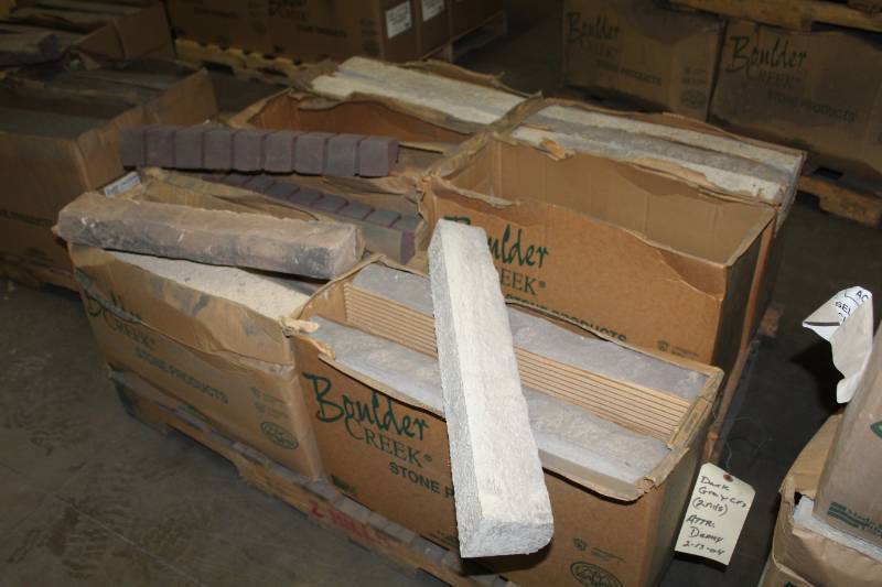 lot 161 image: Lot of (7 Boxes) Boulder Creek Chisel Faced Sill SequoiaMissouri